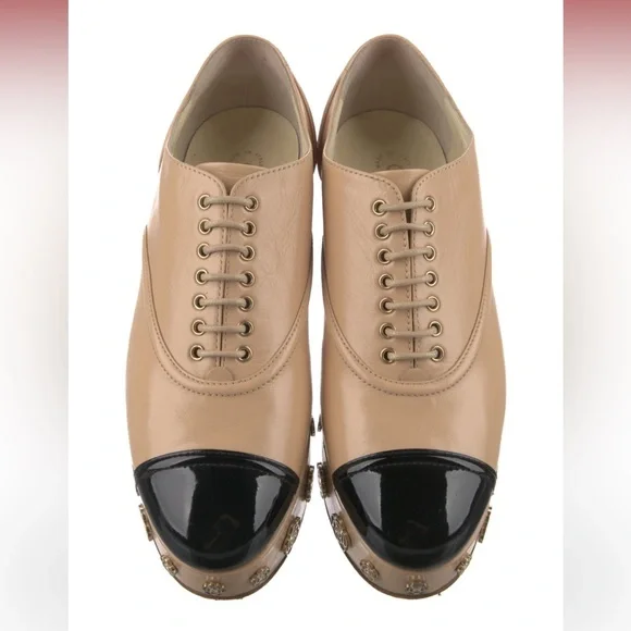 Rare Chanel Cc logo interlocking wedge sneakers - Picture 5 of 5